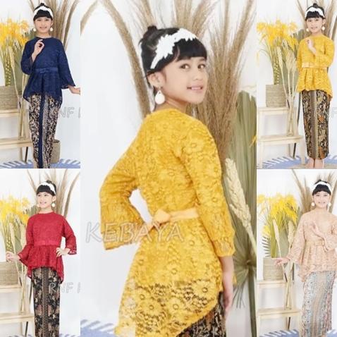 Terlaris SETELAN KEBAYA ANAK PEREMPUAN / KEBAYA ANAK UMUR 4 - 12 TAHUN KEBAYA ANAK BRUKAT AURORA MOD