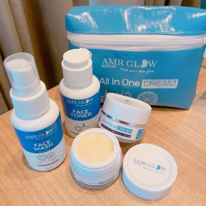 AMR GLOW / PAKET SKINCARE CREAM AMR GLOW WHITENING