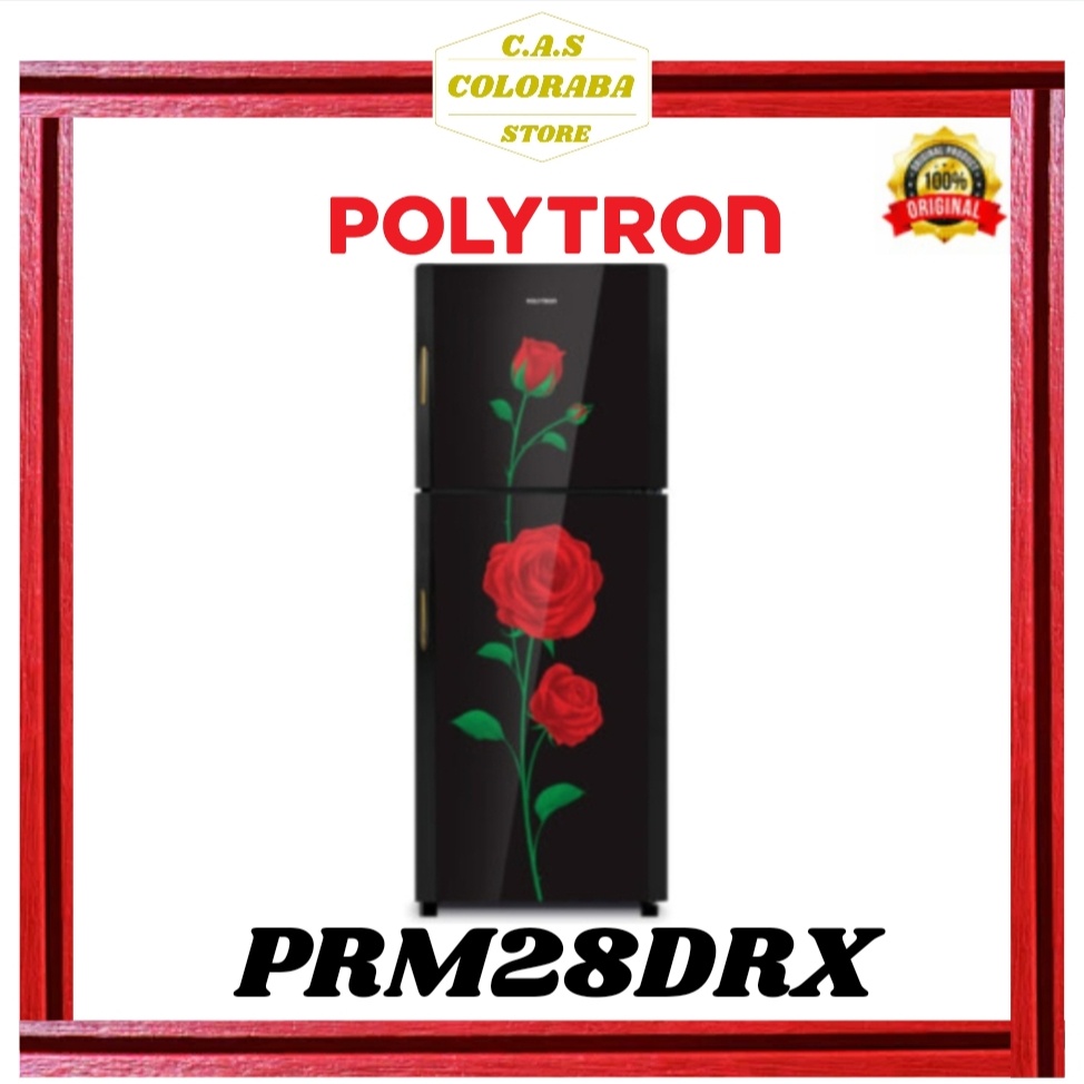 KULKAS POLYTRON PRM28DRX KULKAS 2 PINTU 240L PRM28 KULKAS POLYTRON 2 PINTU