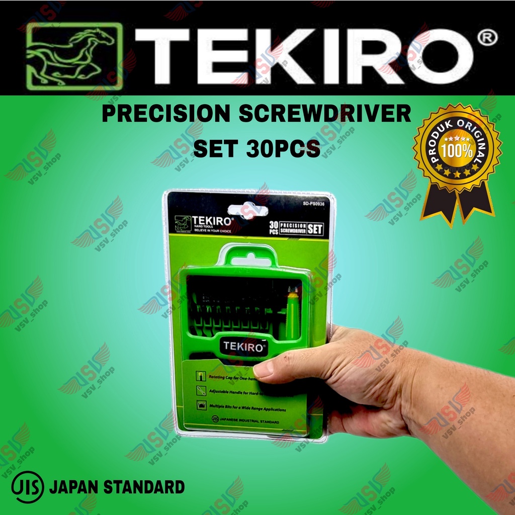 Tekiro Obeng Presisi Set 30Pcs Obeng Jam Hp Laptop Precision Screwdriver