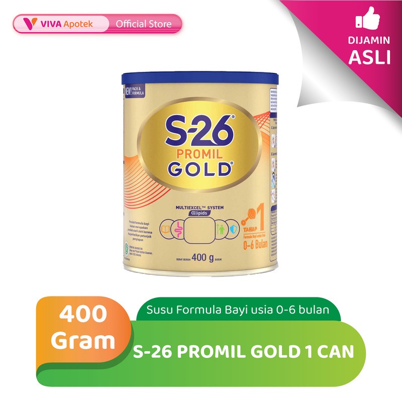 S26 Promil Gold 1 Susu Formula Bayi 0-6 Bulan  400 gr