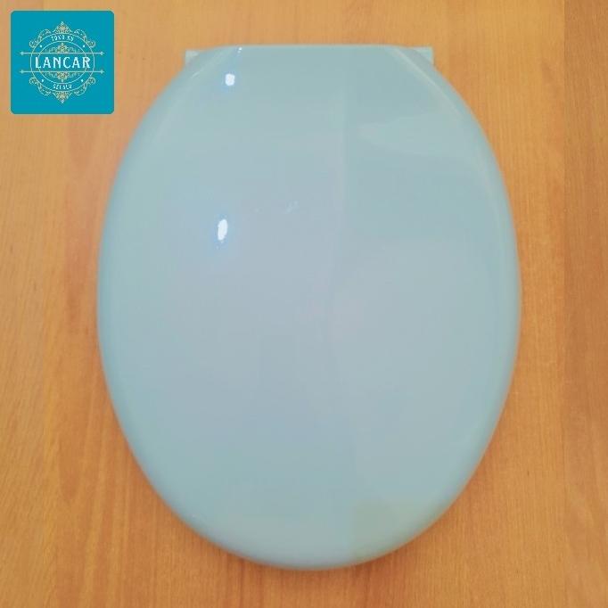 tutup closet duduk toilet cover universal toto american standard biru
