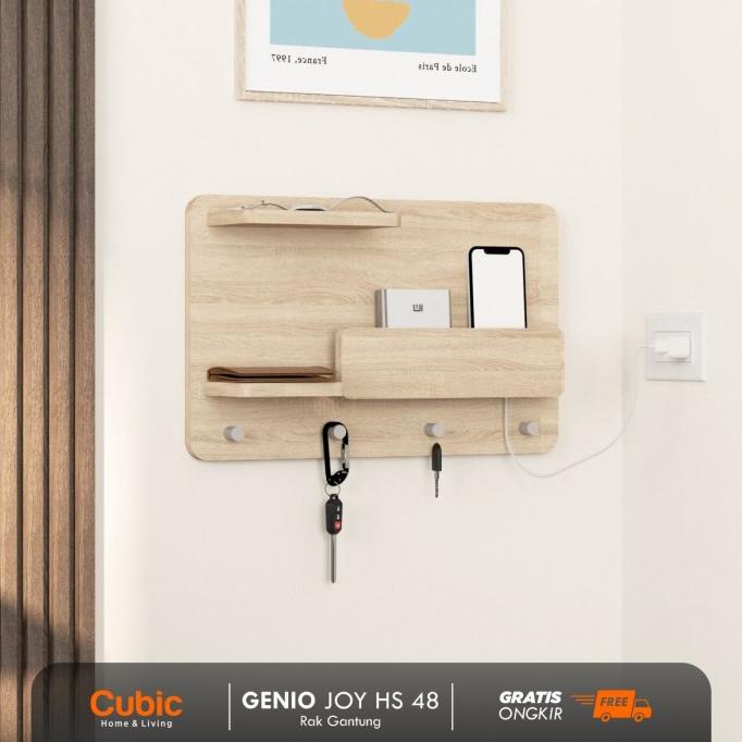 

Cubic Hanging Shelf / Rak Dinding Gantung Minimalis / GENIO JOY HS 48