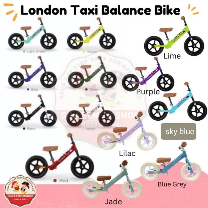 Promo Sweetmomshop London Taxi Balance Bike Kick Bike