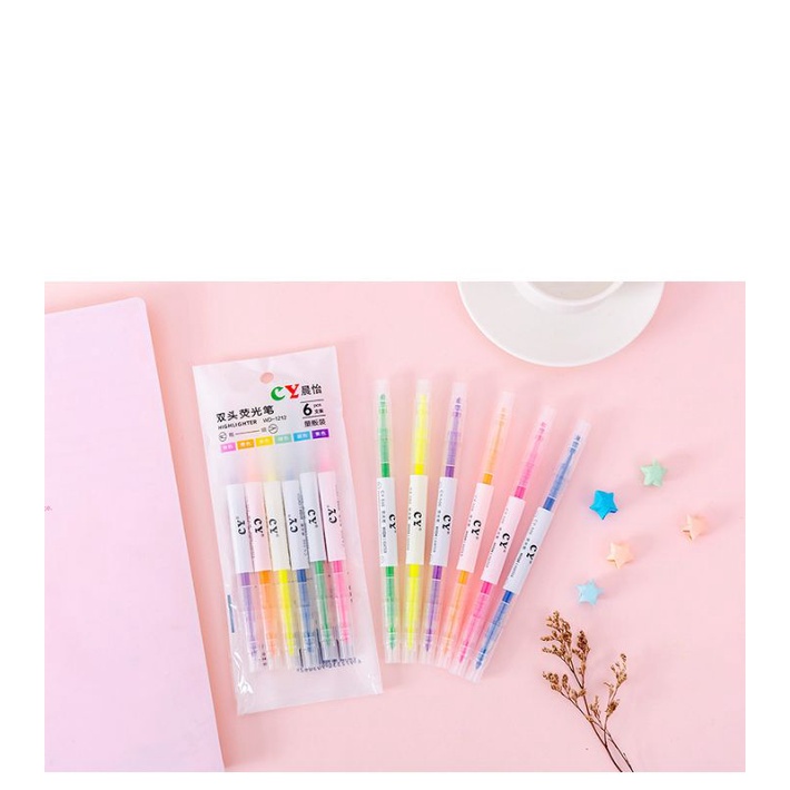 

Highliter/ Stabilo Duo Tip 1 set isi 6pcs