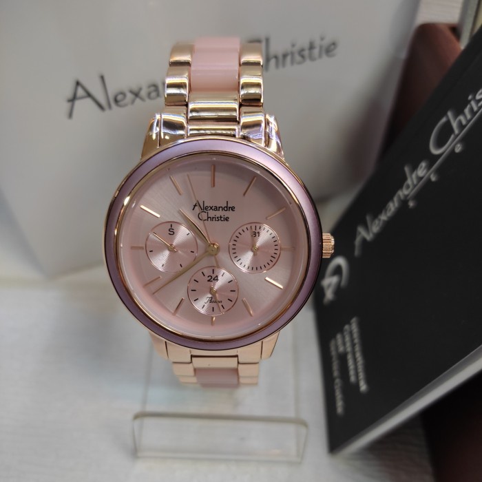 JAM TANGAN ANALOG WANITA ALEXANDRE CHRISTIE AC 2938 BF SOLID STEEL