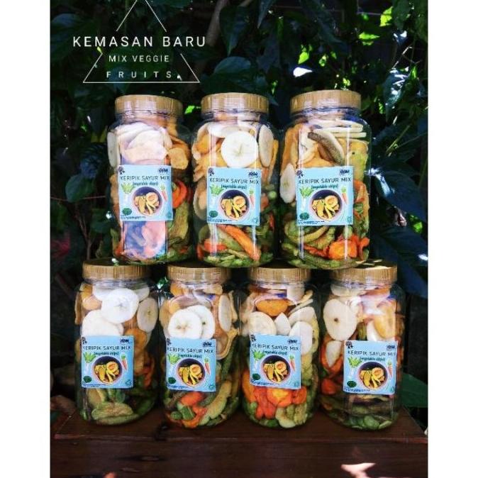 

KERIPIK SAYUR DAN BUAH TOPLES VOLUME 700ML VEGGIE CHIPS (SAYUR DAN GTT