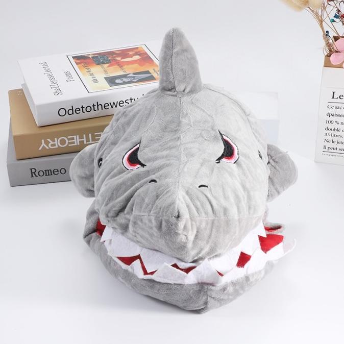 Topi Boneka Dino Karakter Cosplay Bentuk Kartun Hiu Poop Bunny Hat Pengiriman Cepat