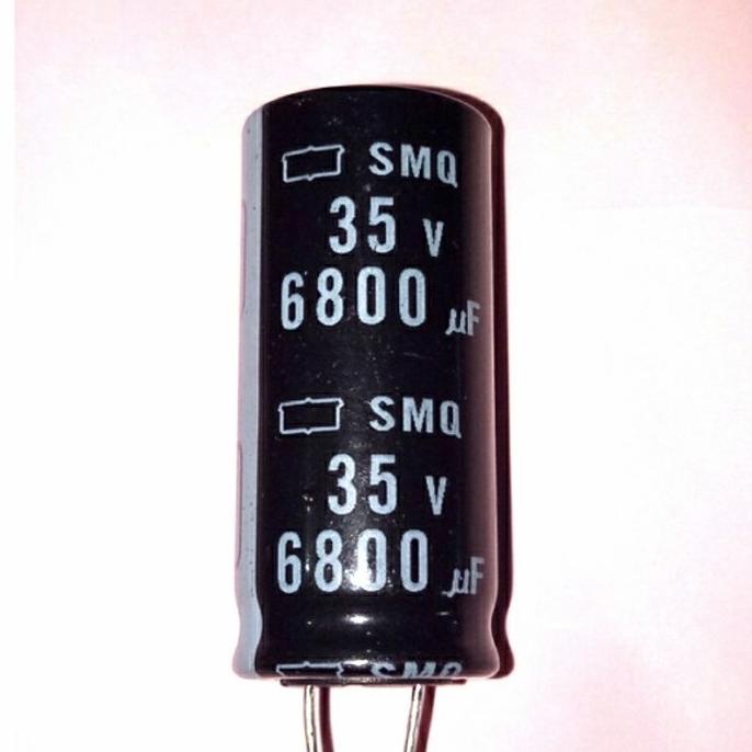 Terbaru Elco 6800uf 35v 6800 mikro 35 volt SMQ Rubycon 105 Capasitor Kapasitor dre3 Ayo Beli