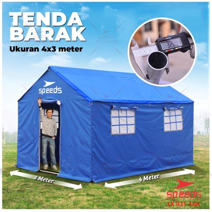 Diskon  Desember Murah Tenda Komando Tenda Barak Tenda Pramuka Serbaguna Speeds 031-16 - Promo