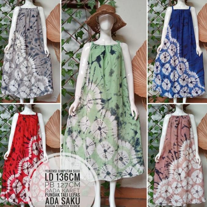 HG634 daster yukensi tali jumbo batik DISKON