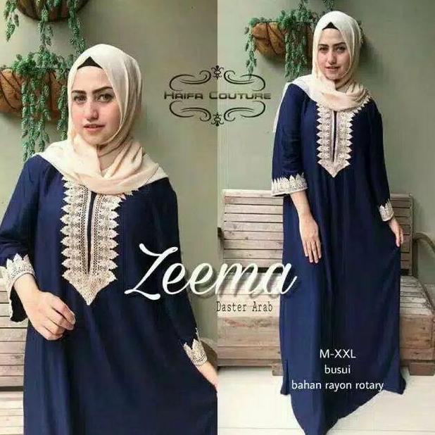 SR634 Daster Arab Zeera Renda Jumbo Lengan 3/4 Panjang Pendek Turki Murah STOK TERBATAS