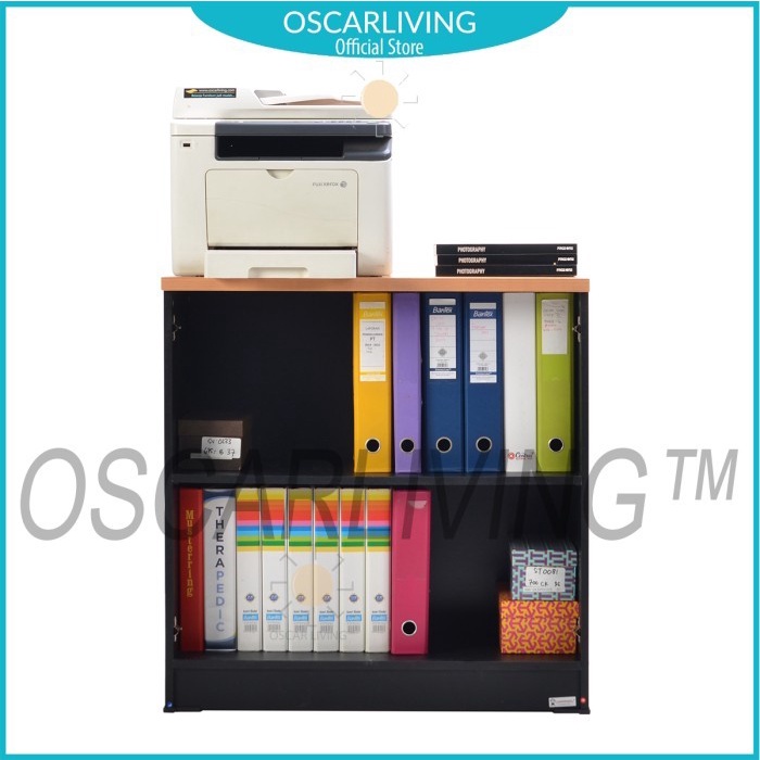 

LUNAR LEMARI RAK PENDEK PINTU SLIDING LRP 705 BEECH RAK BUKU/ARSIP