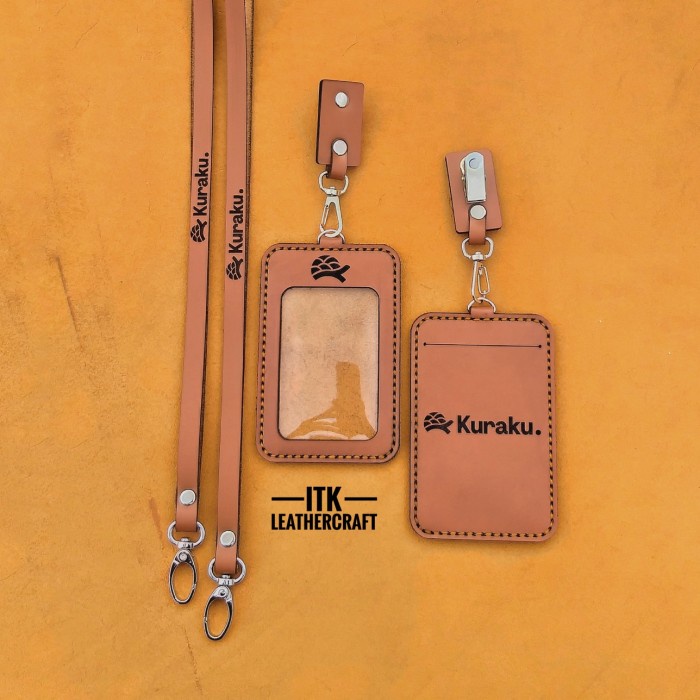 

NAME TAG KULIT ASLI NAME TAG KULIT CUSTOM LANYARD ID CARD KULIT