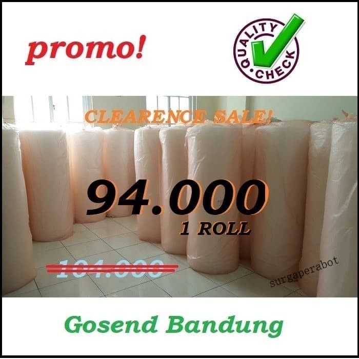 

Promo Bubble Wrap 1 Roll 50X1,25M Khusus Bandung