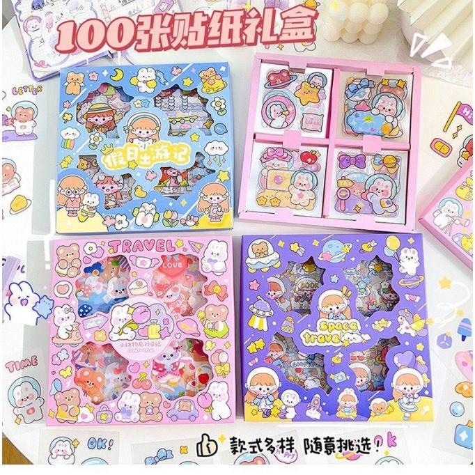 

Stiker Momo isi 100 pcs Viral Lucu Korea DIY V034 Sticker kyj TSS
