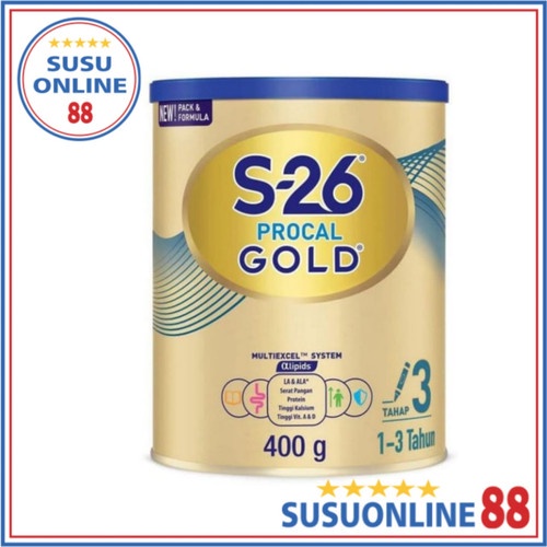 S26 PROCAL 3 GOLD 400 GRAM SUSU WYETH