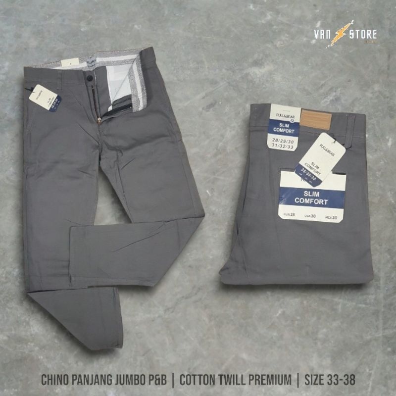 [EXCLUSIVE] BEST QUALITY Volcom Celana Panjang BM Original Pria Chino Jumbo Big Size 33 - 38