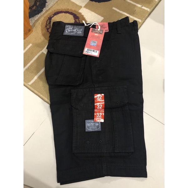 [EXCLUSIVE] MODEL TERKINI CARDINAL cargo pendek hitam / celana gunung cardinal original