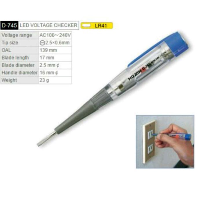 PROMO Obeng tespen D745 Hozan D 745 Asli jepang ori japan test tes pen