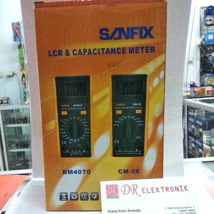 Terbaru Sanfix CM-26 ESR LCR and Capacitence Digital ORIGINAL Tester Meter dre3 Murah