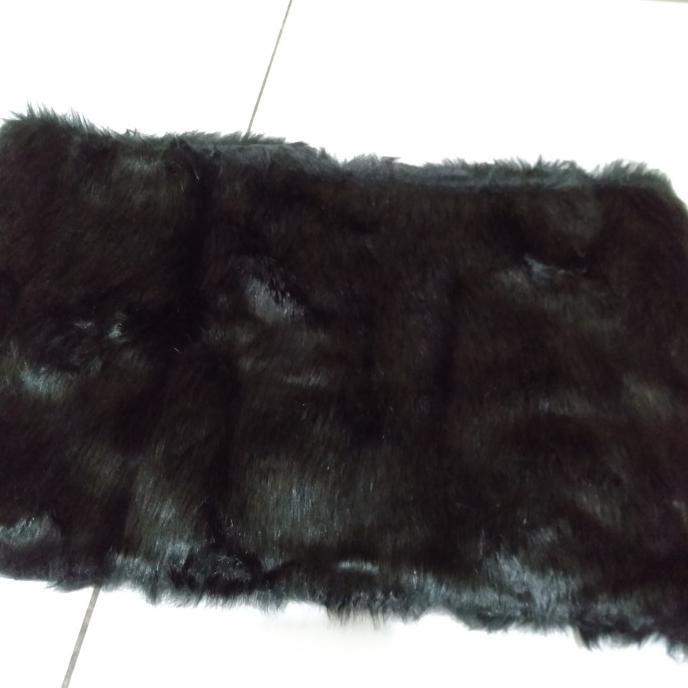 Selendang Bulu Pesta Hitam Bolero Bulu Hitam Terbaik