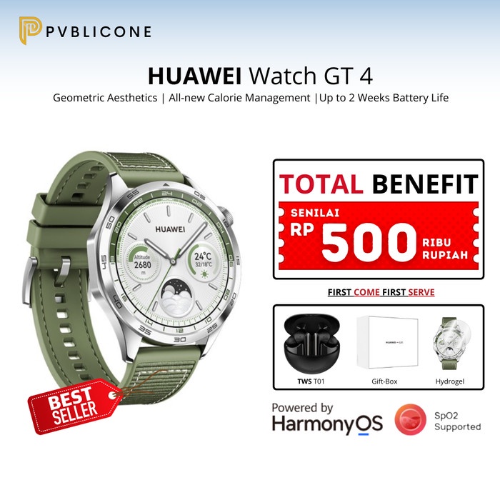 HUAWEI WATCH GT 4 SERIES SMARTWATCH HUAWEI GARANSI RESMI