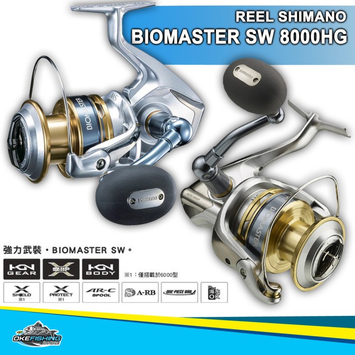 Reel Pancing Shimano Biomaster SW 8000HG 6.1BB