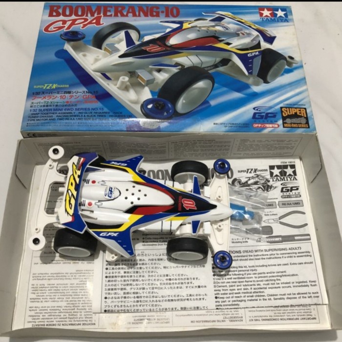 Tamiya 19515 Boomerang 10 GPA MADE IN JAPAN SANGAT MULUS
