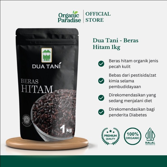 

Hitam Dua Tani 1 Kg Organic Halal