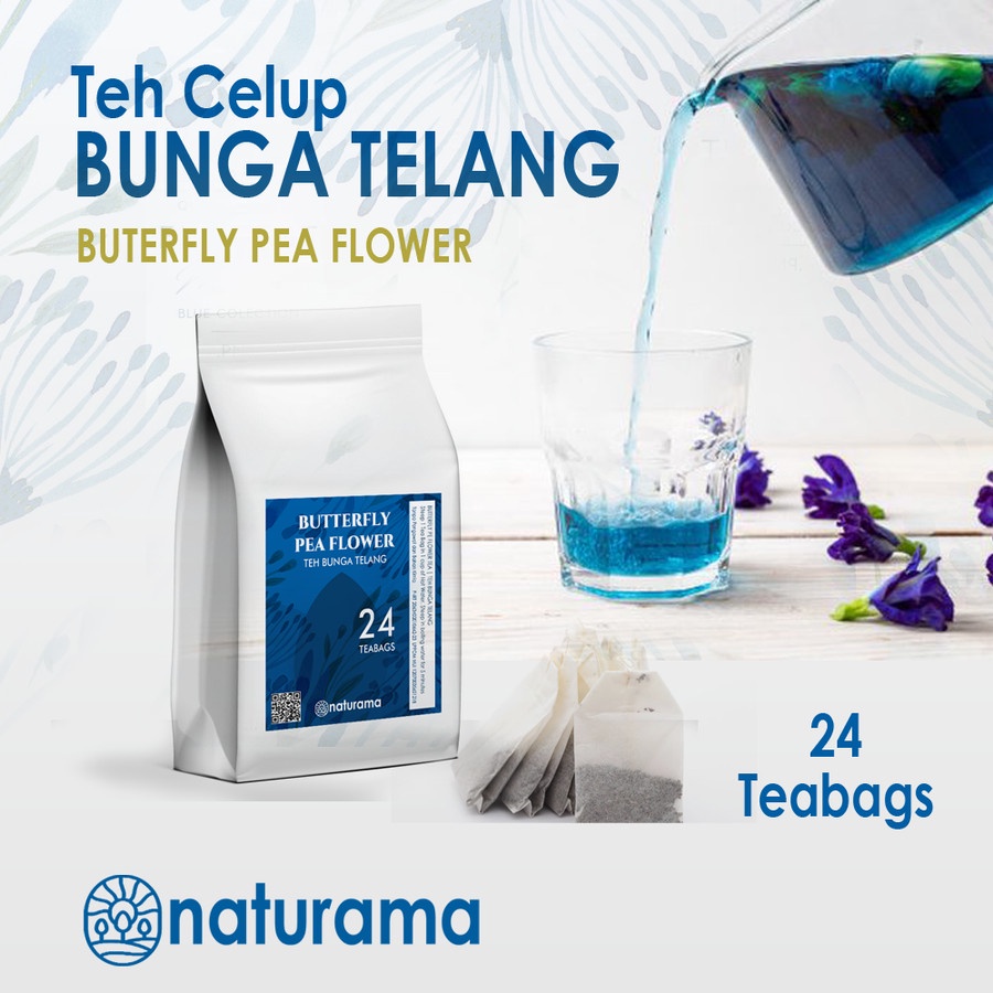 

Teh Bunga Telang Celup 24 Teabags Naturama Teh U Organik