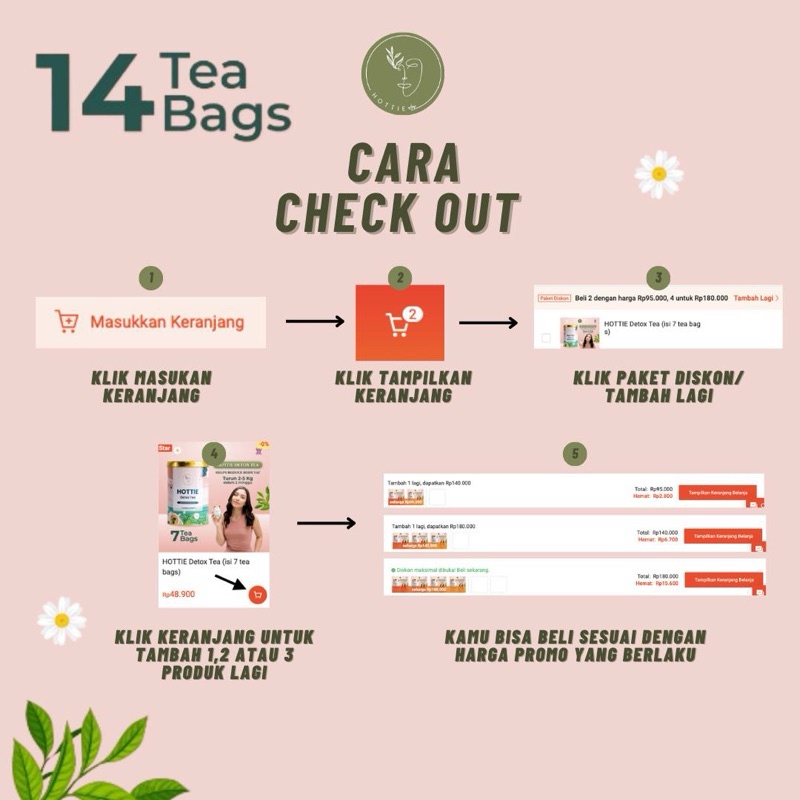 

Hottie Detox Tea (Isi 14 Tea Bags)