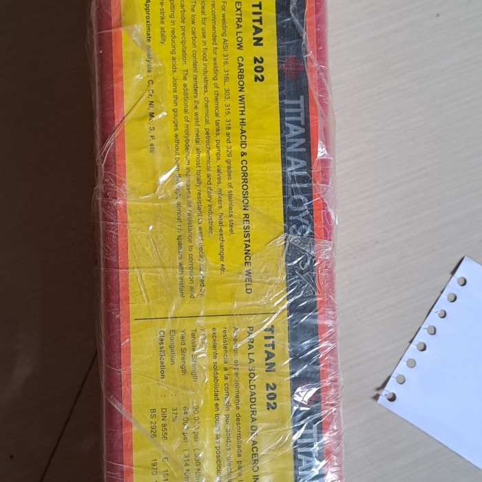 yang dicari@@@@] kawat las titan aloy 202 3.2mm