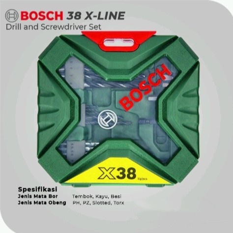 Terbaru Mata Bor & Mata Obeng Set Bosch 38 Pcs X-Line Drill & Screwdriver Set Promo Terlaris