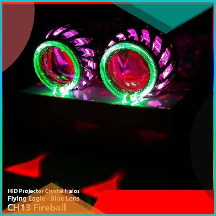 Lampu HID Projector Projie CH13 Flying Eagle VAHID Super Angeleyes 16n