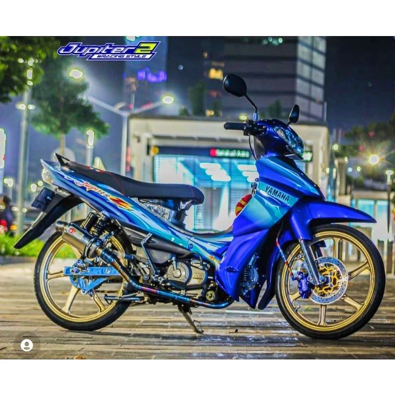 Striping lis sticker standar ORI yamaha jupiter z 2004 biru stiker jupiter z biru 2004