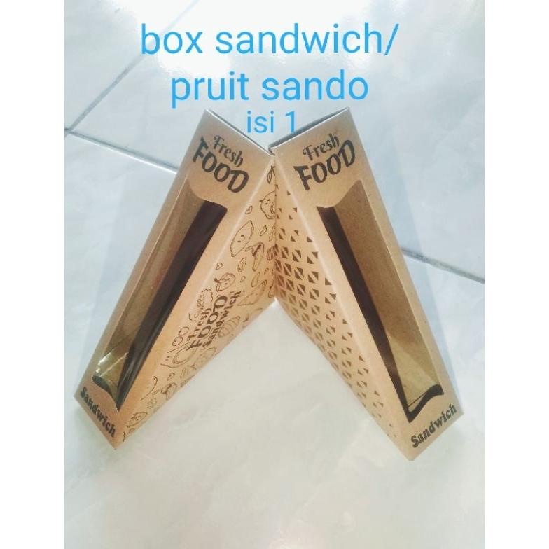 

Big Sale Box Mika Sandwich/Fruit Sando Segitiga Motif Size M Isi 1 Banyak 50Pcs Big Sale
