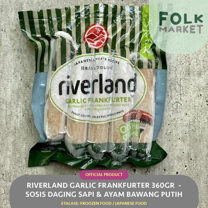 

^^^^^] RIVERLAND Garlic Frankfurter 360gr - Sosis Daging Sapi & Ayam Bawang