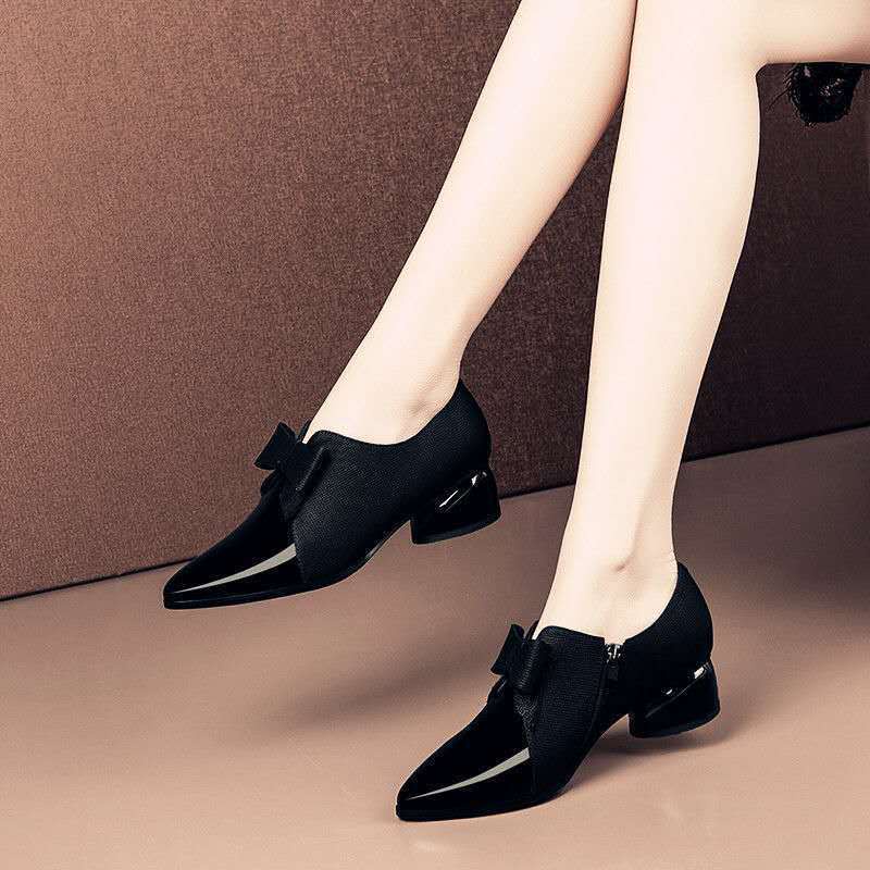 Hak Tinggi Wanita, Sepatu Hak Tinggi Perempuan Ujung Lancip Gaya Korea