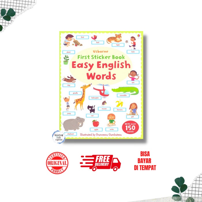 

[SALE MURAH] Buku Anak Usborne : First Sticker Book TERLENGKAP