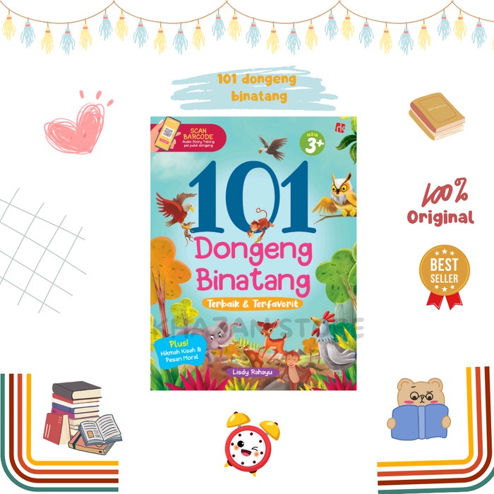 

[SALE MURAH] Buku 101 dongeng binatang TERUJI