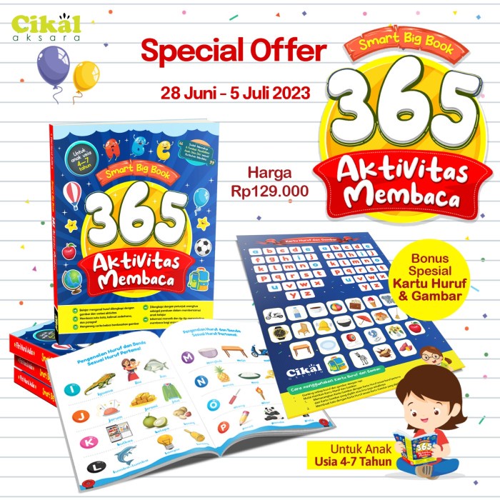 

[SALE MURAH] SMART BIG BOOK 365 AKTIVITAS MEMBACA BERGARANSI