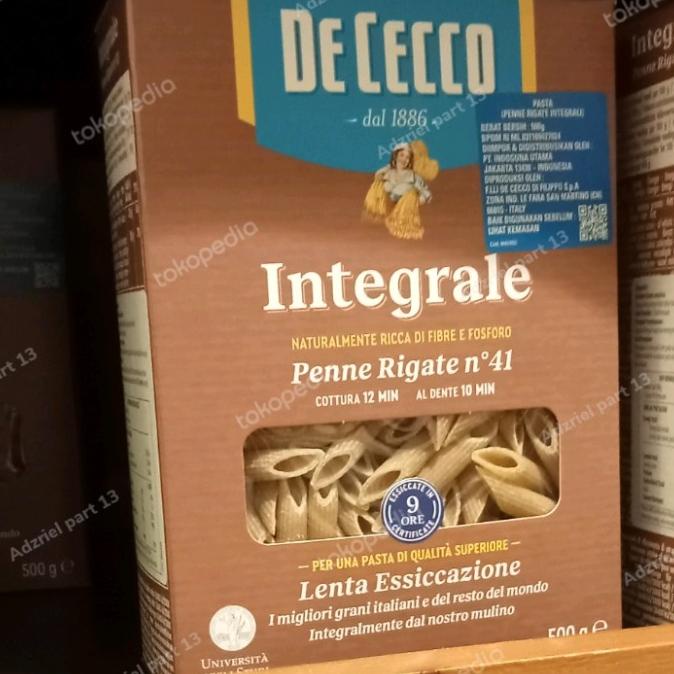 

------] DE CECCO INTEGRALE PENNE REGATE no'14 PASTA 500 GR