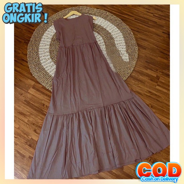 Gamks Moslem Viral Trendy Gamos Wsnita Modis Ganis Drees Bridesmaid Modern Gmis Gakis Jubah Busana M