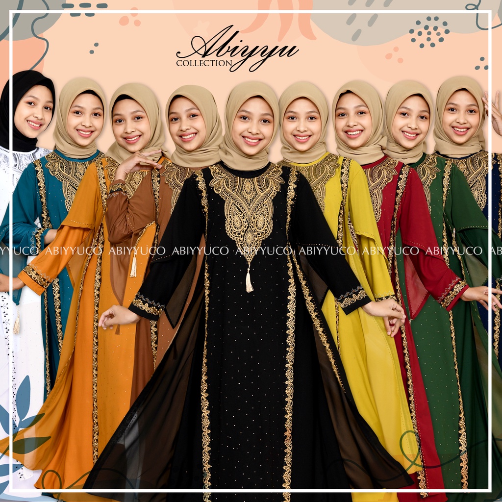 [SYAR'I TILL JANNAH] Abiyyuco TA9019Anak Abaya Turkey Anak dan Remaja Tanggung Terbaru 2022 Turki