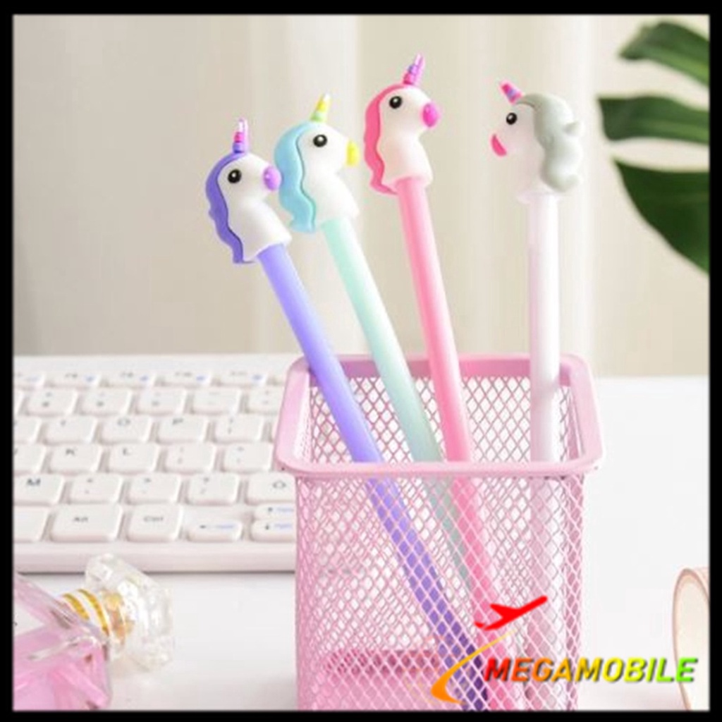 

MM - Pena Karakter Kepala Unicorn Lucu Kekinian Pulpen Stationary Cair