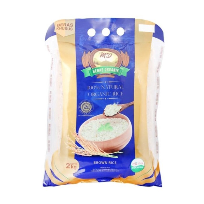 

Md - Organic Brown Rice 2Kg - - Organik - Rendah Kalori