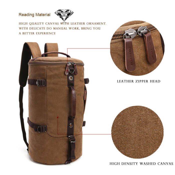 MURAH CEPAT MEI BARREL / Drumbag / Tas Tabung / Tas Kanvas / Travelling Bag / Ransel