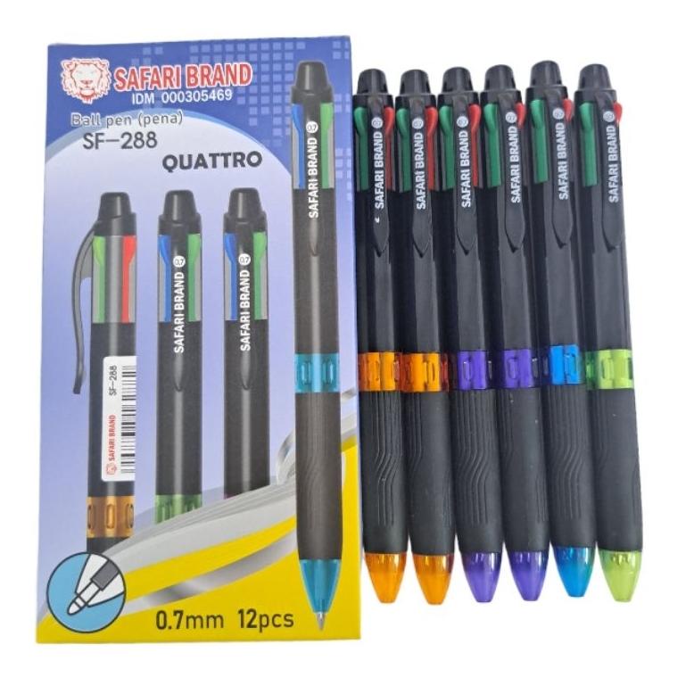 

(1pcs) Bolpen Ballpoin Bolpoin Pena Pulpen 4 warna Quattro 0.7mm