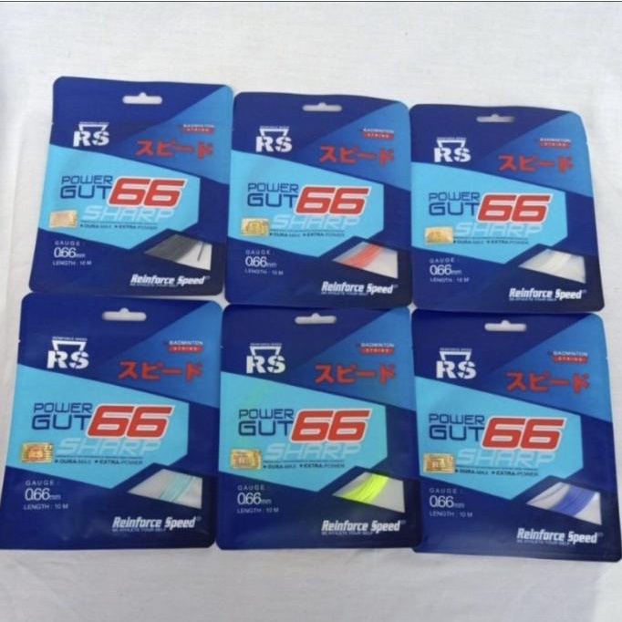 Senar Raket Badminton New Rs Power Gut Sharp 66 Original Terbaik